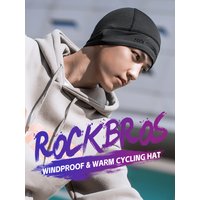 AliExpress ROCKBROS Winter Warm Cycling Hats Outdoor Sports Thermal Fleece Biker Caps Windproof MTB Road Skiing Hiking Cycling Headgear Hat