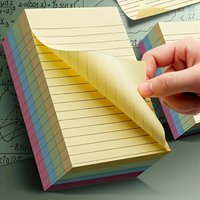 1pc 100pcs Mixed Color Line Sticky Notes, Stickers - Self-Adhesive, Easy-to-Use Markers for School Supplies, Office Organization