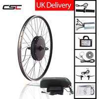 CSC UK Stock 26'' 27.5'' 29'' Electric Bike Conversion Kit Ebike Motor Kit 48V 1000W 1500W Front Rear Wheel 48V 18A 25A Battery
