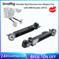 SmallRig Shoulder Rig Extension Arm Adapter Part with ARRI Rosette (2PCS) One-Touch Quick Length Adjustment -5206