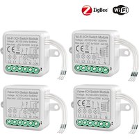 WLAN Zigbee Smart Switch Modul Elektrischer Schaltmodul 1/2/3/4-fach Beleuchtungsschalter für Smart Tuya APP-Steuerung Alexa