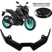 For YAMAHA MT125 MT-125 2020-2023 2021 2022 Motorcycle Front Wheel Fender Beak Nose Cone Extension Extender Cowl Spoiler Cover