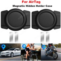 AliExpress konouyouko 1/2 PCS For AirTag Magnetic Silicone Hidden Holder GPS Tracker Waterproof Protective Case for Air Tag Bike Motorcycle Cover