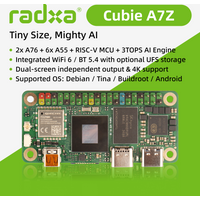 Radxa Cubie A7Z, Allwinner SoC with Octa-Core CPU, Dual-Screen Display, and RISC-V Coprocessor, Single Board Computer