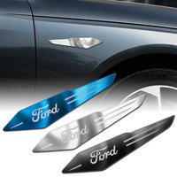 2pcs 3D Metal Car Side Doors Blade stickers Car-Accessories For Ford ST Puma Mondeo MK5 Kuga MK2 Focus fusion MK4 Fiesta ST-Line