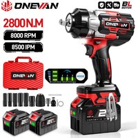 ONEVAN 2800N.M Bezszczotkowy Elektryczny Klucz Udarowy 1/2 Cala Akumulatorowy Klucz Momentowy Wiertarka Elektronarzędzie Do Akumulatora Makita 18V Pin