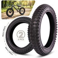 2PCS 18x2.4/20x2.4 Wide All Terrain Bike Tires Set Heavy Duty Folding Bicycle Tyres for BMX E-Bike Replacement