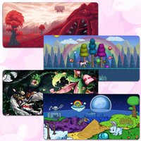 Game Adventure T-Terraria Mouse Pad Thick Lock Edge Gaming Desk Mat Large Size PC Mouse Pad Home decor