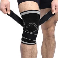 Knie-Kompressionshülle mit verstellbaren Trägern, Kompressionsbandage-Schutz für das Laufen, Training, Sport, die den ganzen Tag tragen