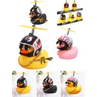 AliExpress NONE Car Duck With Helmet Broken Wind Pendant Small Yellow Duck Road Bike Motor Helmet Riding Cycling Accessories Without Lights
