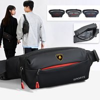 1pcs Car Casual Travel Large Capacity Sports Waist Crossbody Bag For Lamborghini LP570 LP610 Urus LP700 LP770 Gallardo Aventador