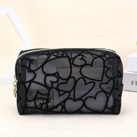 Love Makeup Bag Storage Bag Handheld Makeup Bag Mesh Love Storage Bag Handheld Bag