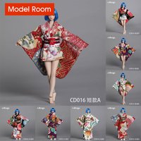 CDtoys CD016 1/12 Weibliche Lange Kurze Kimono Modell Soldat Druck Kleidung Fit 6'' TBL Action Figur Körper Puppen