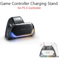 Game Controller Charging Stand for PS5 Controller RGB Lighting Charging Dock for Playstation 5 Controller Accessories
