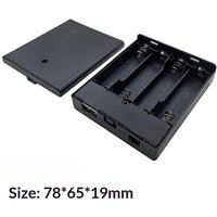 1Pcs 4 Slots AA Battery Holder No.5 Battery Case With Power Switch And USB Socket No Light AA Battery Box