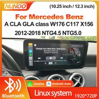 For Mercedes Benz A CLA GLA Class 2012-2018 W176 C117 X156 NTG4.5 NTG5.0 Linux Multimedia Screen Wireless CarPlay Android Auto