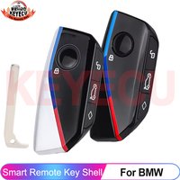 KEYECU 4 Buttons Remote Case Cover For BMW I7 X7 G07 LCI IX I20 X1 U11 7 Series G70 G09 XM U06 G81 M3 Auto Smart Key Shell Fob