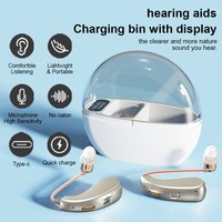 Newest Bluetooth Hearing Aid Rechargeable BTE Ear Hearing Aids for The Elderly Audifonos Sound Amplifier for Deafness