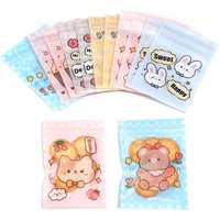 20pcs/lot Cartoon Self-sealing Bags 7.5x11cm Cute Animal Packing Bags For Home Birthday Party Jewelry Candy Cookies Gifts Bags