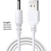 0.3/0.5/1M USB to for DC 3.5x1.35mm Barrel Power Cable for USB Lights USB Fans Cartoon Watches Radiators