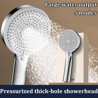 Upgrade 5 Modes High Pressure Shower Head Large Hole Design High Water Flow Bathroom Handheld Shower