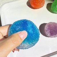 Hot Sensory Stress Reliever Reusable Slushie Squeeze Ball With Crunchy Crackling Noise Creative Moldable Fidget Putty For Ages