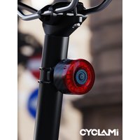 AliExpress Carbon Fiber Bicycle Smart Brake Taillight Automatic Wake-up After Warning Back Light TYPE-C CYCLAMI CY120 For Saddles Seatpost