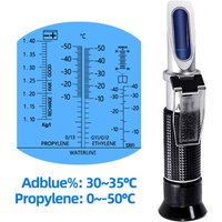 4 in 1 Hand Held Car Refractometer Vehicle 30-35% Adblue Fluid Glycol Urea Tester Battery Antifreeze with ATC