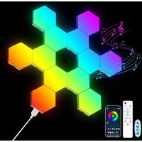 RGB LED lumière hexagonale Bluetooth applique murale intérieure APP télécommande veilleuse ordinateur salle de jeu décoration chambre chevet