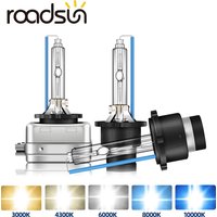 roadsun 2Pcs Headlight D1S D2S D3S D4S Xenon HID Car Bulbs 35W D1 D2 D3 D4 Headlamp 4300K 6000K 8000K 10000K Auto Lamp 12V
