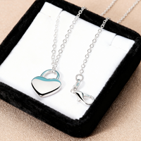 Special Offer 925 Sterling Silver Noble Heart Lock Necklace For Women Fashion Designer Wedding Party Gifts Costume Jewelry