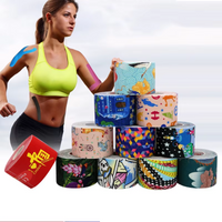 1pcs 5cmx5m Color Self-adhesive Bandages Tape Antifreeze Face Patch Knee Muscle Patch Sports Fitness Exercise Sticky Wrap Cloth