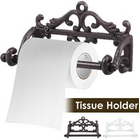 Toilet Paper Roll Holder Metal Wall Mounted Tissue Holder European Vintage Design Toilet Paper Holder for Bathroom Decoration