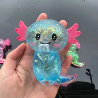 Colorful Salamander Maltose Fidgets Toys Squishy Malt Sugar Stretchy Axolotl Fun Squeeze Birthday Supplies Anti-Anxiety Gift NEW