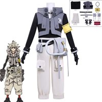 Anime Gachiakuta Rudo Surebrec Cosplay Costume Hoodie Gloves Bag Wig Set Halloween Party Women Men Carnival Battle Outfit