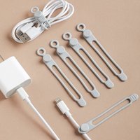 Silicone Cable Ties,Cord Organizer,Cable Straps,Reusable Cord Ties,Travel Cable Organizer ,Cute Elastic Tie, Wire Ties