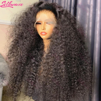 Perruque frontale en dentelle HD 13x6, cheveux humains bouclés, ondulations profondes, densité 250, pré-épilée, style Water Wave, pour femmes noires, brésilienne
