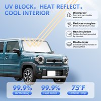 Car Windshield Sun Shade For Suzuki Hustler Off-road Vehicle Sunshade Sun Visor Protector Blocks UV Rays Summer Car Accessories