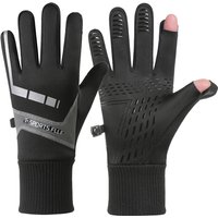 AliExpress Cycling gloves for men, winter touch screen, windproof, warm, velvet sports, waterproof, cycling, fishing, skiing gloves