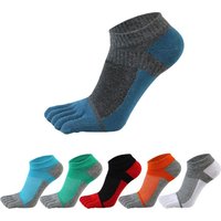 Pure Cotton Five Finger Socks Mens Sports Breathable Comfortable Shaping Anti Friction Men's Socks With Toes EU 38-44