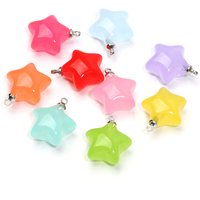 10pcs/lot Mixed Resin Star Charms For Diy Bracelets Necklaces Earrings Keychain Pendants Fit Jewelry Making Accessories Findings