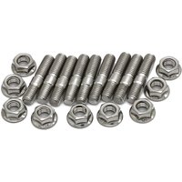 M8 * 40 Abgaskrümmerbolzen für Honda Civic Acura Integra V3 B D Serie Edelstahlbolzen gezahnte Schrauben Mutter Schraube