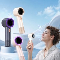 New Adjustable Speeds Handheld Fan USB Charging Low Noise Bladeless Electric Fan Strong Wind High-Speed Fan Outdoor/Home/Office