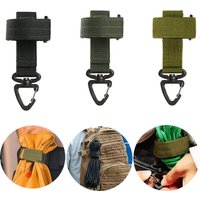 Outdoor Tactical Gear Clip, Multifunctional Keychain Hook, Belt Pouch Holder for Keys, Gloves and Rope, for Camping Hiking