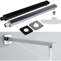 Shower Arm 30/40cm Stainless Steel Shower Arm Wall Arm for Shower Head Rain Shower G1/2 Thread Square Shower Extension Arm