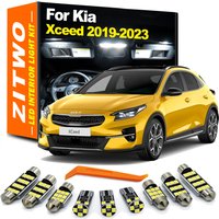 ZITWO 12Pcs Car LED Bulb Interior Indoor Plate Light For Kia Xceed 2019 2020 2021 2022 2023 Map Dome Reading Mirror Trunk Lamp