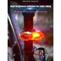 AliExpress cycle zone Mini Bike Tail Light Rechargeable Night Safety Warning Rear Light Bicycle Lamp LED Red Blue Riding Taillight Cycling Accessories
