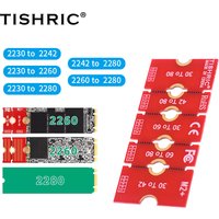 TISHRIC M.2 SSD Extension Adapter M2 Solid-state Drive 2230 2242 2260 to 2280 Extension Bracket Card Riser Transfer Convert