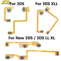 JCD 1/3pcs L R Shoulder Button with Flex Cable For 3DS 3DSLL 3DSXL New 3DS LL XL Repair Left Right Switch Trigger