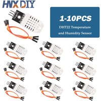 1-10pcs DHT22 Digital Temperature and Humidity Sensor AM2302 Module+PCB with Cable